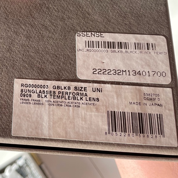 RICK OWENS FW/22 PERFORMA SUNGLASSES NEW IN BOX - Picture 6 of 12